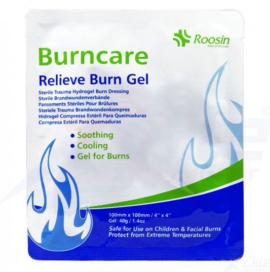 Burnshield Sterile Foam Hydrogel Dressing 10cm x 10cm (Each or Pack option)