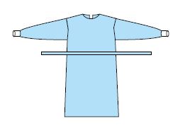 OR Gown Large 125cm Non-Sterile Blue