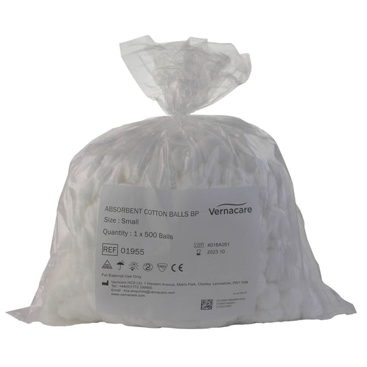 Vernaid Cotton Wool Balls Absorbent (two sizes)