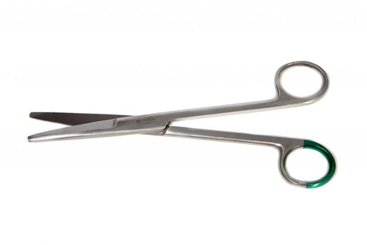 Scissors Mayo Straight Green Handle