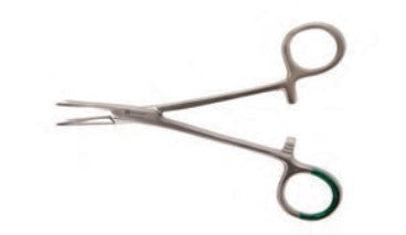 Forcep Mosquito Artery 12.5cm Green Handle Sterile