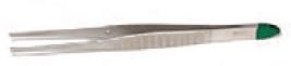 Forcep Gillies 1/2 Tooth 15cm Green Handle Sterile