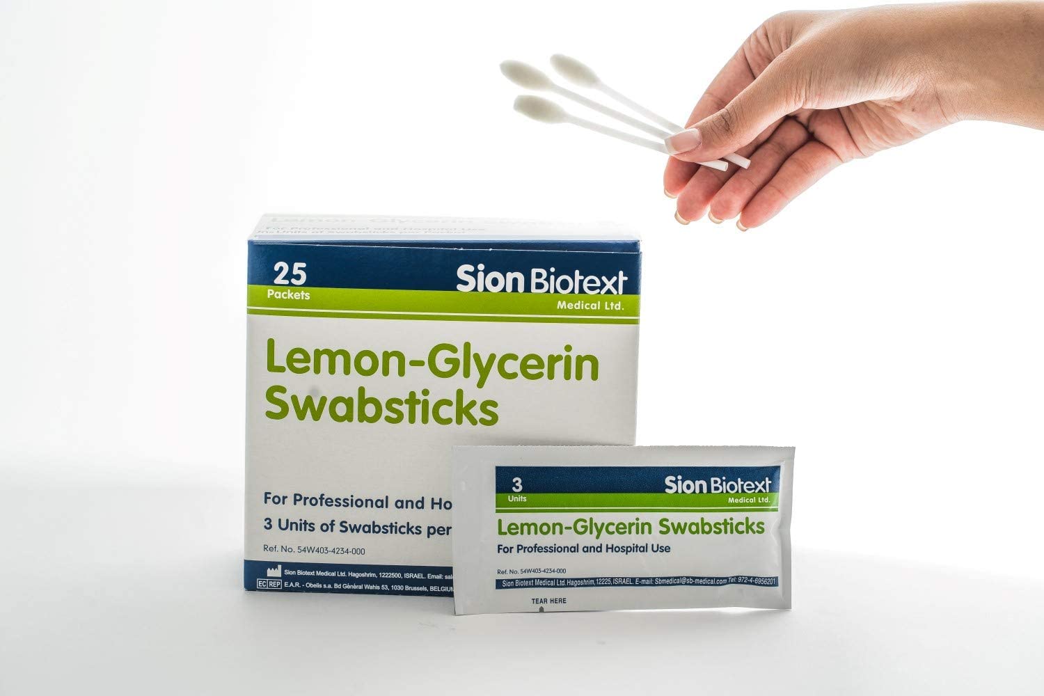 Swab Stick Mouth Lemon & Glycerine 3s