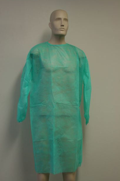 Gown Isolation Green Non-Woven