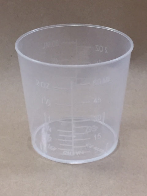 Measuring Cup 60ml Graduated Non Sterile