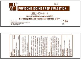 Povidone Iodine Swab Sticks 1 per pouch