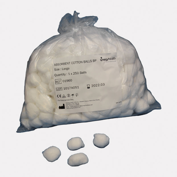Vernaid Cotton Wool Balls Absorbent (two sizes)