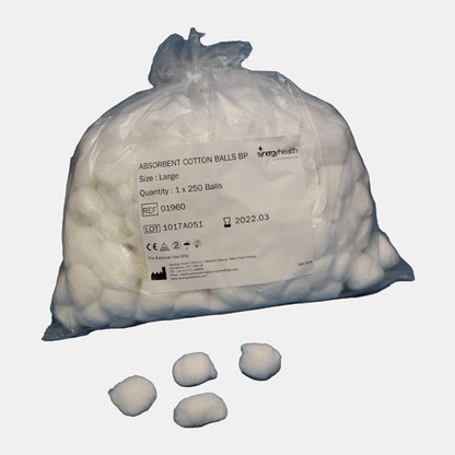 Vernaid Cotton Wool Balls Absorbent (two sizes)