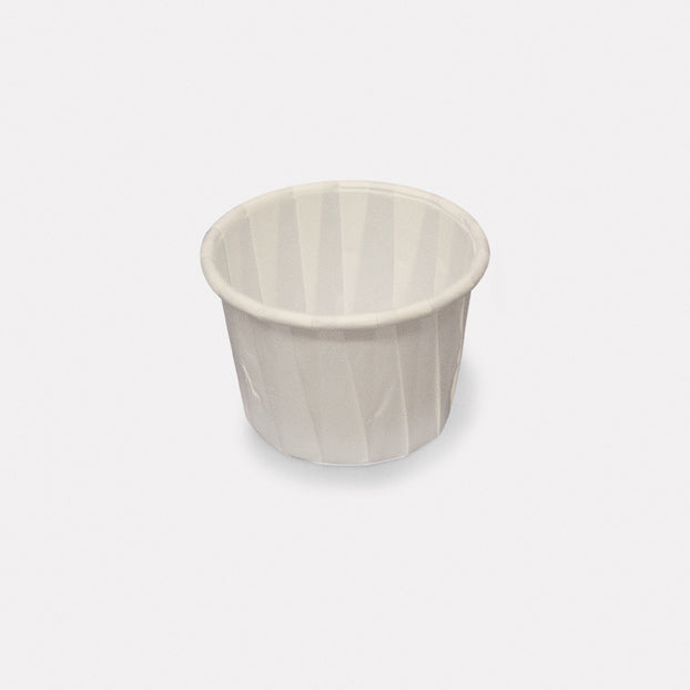Biodegradable 30ml Pleated Paper Pill Cup Non-Sterile