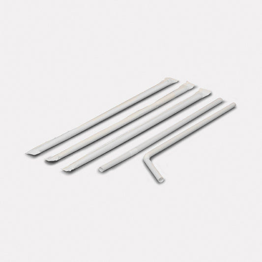 Biodegradable Bendy Drinking Straw Non Sterile (two types)