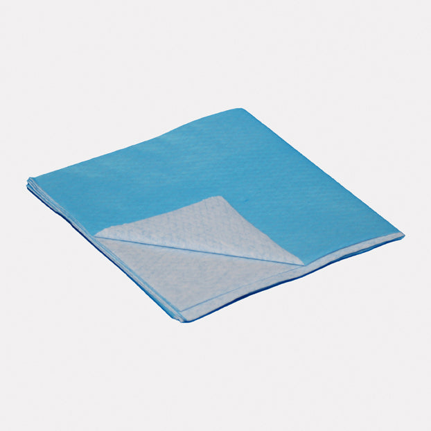 Towel Laminated 45cm x 45cm Blue Sterile