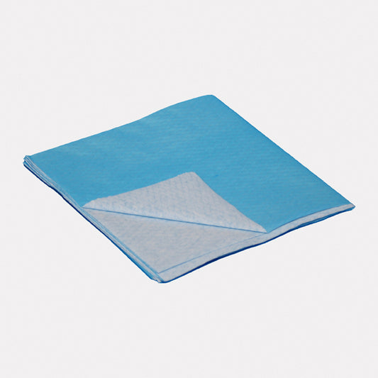 Towel Laminated 45cm x 45cm Blue Sterile
