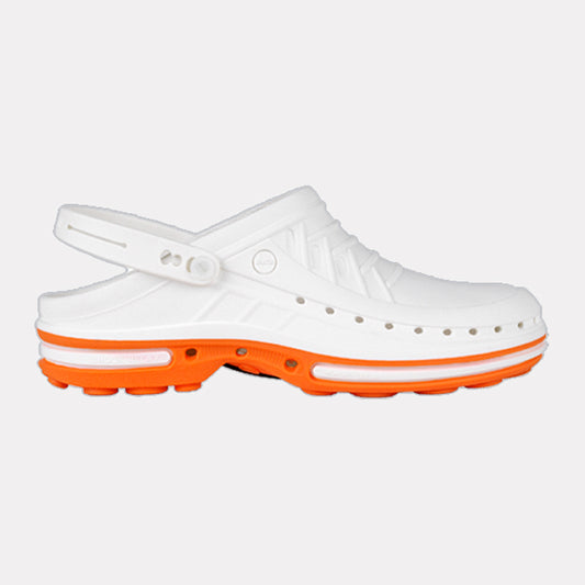 Clog + Strap 01 Orange/White (various sizes)