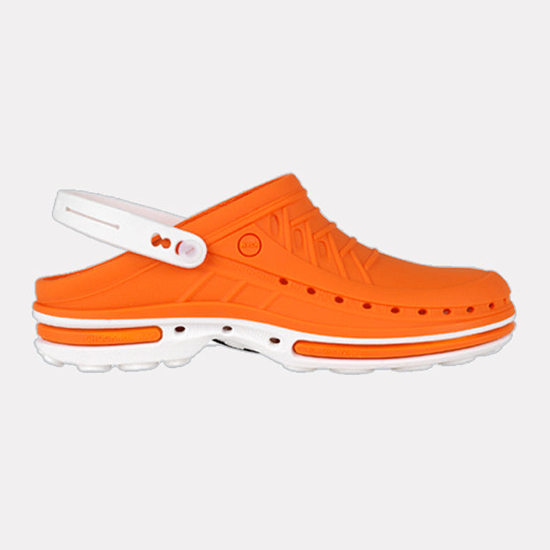 Clog + Strap 05 White/Orange (various sizes)