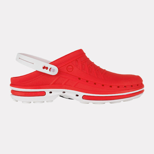 Clog + Strap 17 White/Red