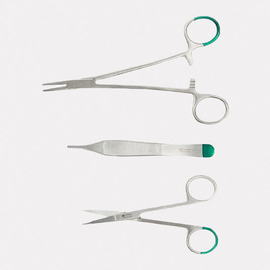 Fine Facial Micro Set Green Handled Sterile